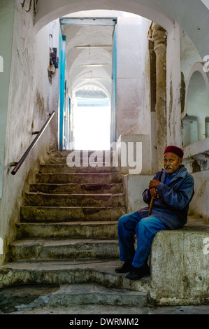 Nordafrika, Tunesien, Tunis. Die Souks. Alte Tunesische. Stockfoto