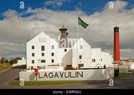 Lagavulin Destillerie in der Nähe von Port Ellen auf der Isle of Islay Stockfoto