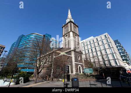 St Botolph ohne Aldgate Kirche, City of London, England, UK. Stockfoto