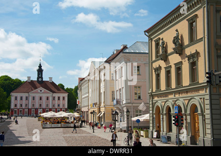 Rathaus, Tartu Stockfoto