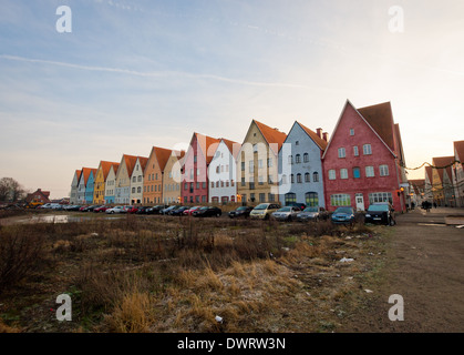 Blick auf Jakriborg oder "New Town" in Hjärup, Gemeinde Staffanstorp zwischen Malmö und Lund in Scania, Südschweden. Stockfoto