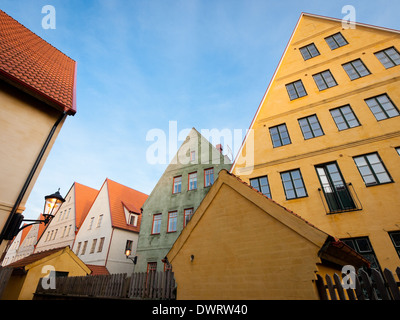 Blick auf Jakriborg oder "New Town" in Hjärup, Gemeinde Staffanstorp zwischen Malmö und Lund in Scania, Südschweden. Stockfoto