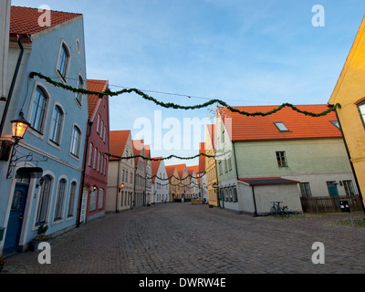 Blick auf Jakriborg oder "New Town" in Hjärup, Gemeinde Staffanstorp zwischen Malmö und Lund in Scania, Südschweden. Stockfoto