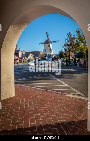 Windmühle in Solvang, Kalifornien, USA Stockfoto