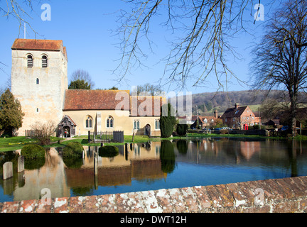 St.-Bartholomäus-Kirche in Fingest - Buckinghamshire - UK Stockfoto