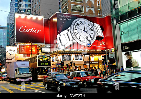 Straßenszene Canton Road Hong Kong China Stockfoto