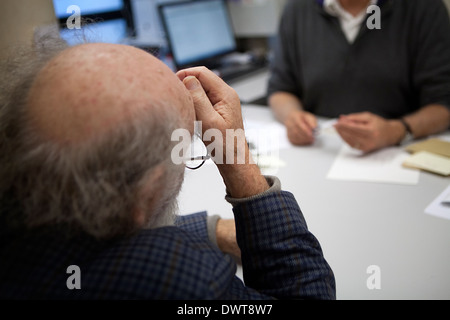 Tests für die Alzheimer-Krankheit Stockfoto