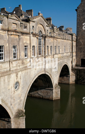 Pulteney Bridge, Bath, Somerset, England, Vereinigtes Königreich Stockfoto