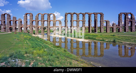 Merida Acueducto de Los Milagros Extremadura Spanien Stockfoto