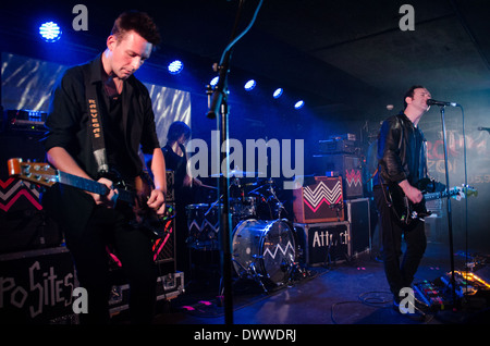 Indie-Band Glasvegas auf das Konzert, live-Musik Stockfoto