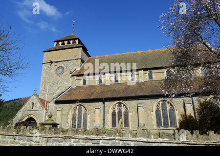 St. Edward Kirche in Knighton in Powys Mid Wales Uk Stockfoto