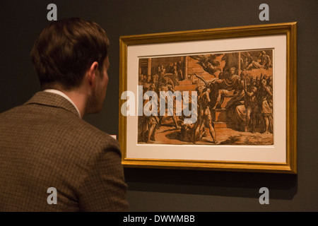 Renaissance-Impressionen: Chiaroscuro Holzschnitte, Ausstellung in der Royal Academy of Arts, London Stockfoto