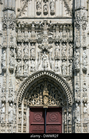 Abtei St. Riquier in der Stadt Saint-Riquier im Bereich Somme Picardie in Frankreich Stockfoto