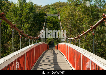 Kanes Brücke, Yarra Bend Park, Kew, Melbourne, Victoria, Australien Stockfoto