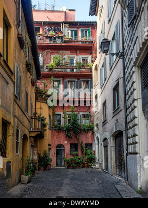 Straßenszene von Altstadt von Rom, Italien Stockfoto