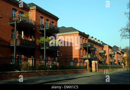 Neue Häuser in Düsseldorf (NRW) auf 03.11.2014. Stockfoto