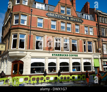 Starbucks Kaffee Station Street Nottingham England uk Stockfoto