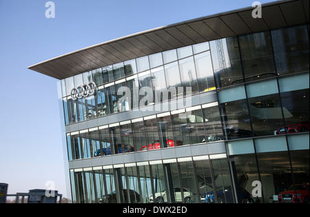 Westlondon Audi Autohaus - London-UK Stockfoto