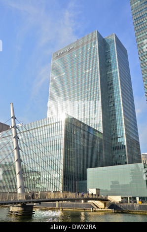 Bürogebäude in Canary Wharf, Docklands, East London, England, Vereinigtes Königreich Stockfoto