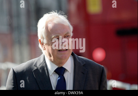 Chris Patten [Baron Patten of Barnes] ehemaliger britischer Parlamentsabgeordneter und Gouverneur von Hong Kong Stockfoto