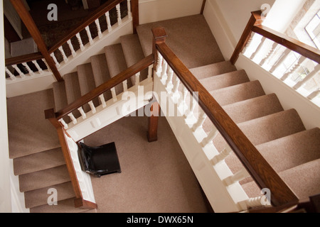 Treppe, Geländer und Balustraden in Kunst und Handwerk Stil aus England Stockfoto