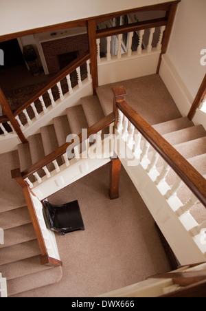 Treppe, Geländer und Balustraden in Kunst und Handwerk Stil aus England Stockfoto