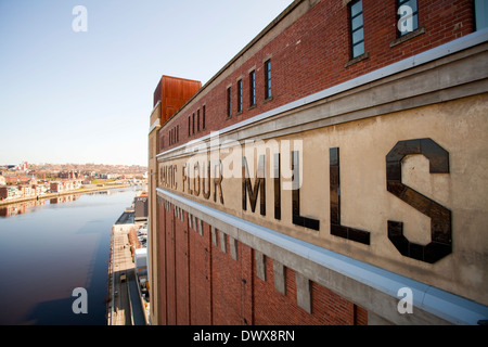 Melden Sie sich auf dem baltischen Arts Centre, Gateshead Stockfoto