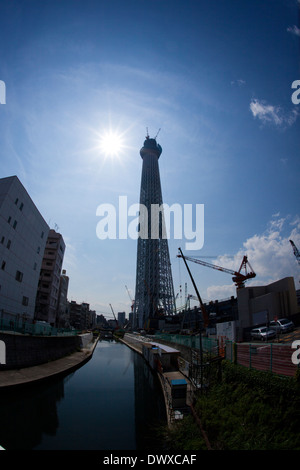 Tokyo Sky Tree im Bau, Tokyo, Japan Stockfoto