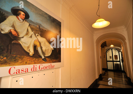 Italien, Rom, Casa di Goethe Haus Museum Eingang Stockfoto