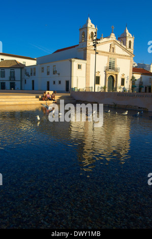 Lagos, die Kirche Santa Maria, Infante Dom Enrique Square, Algarve, Portugal, Europa Stockfoto