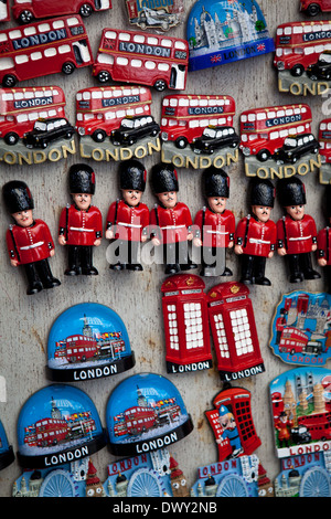 Kühlschrank-Magnet-Souvenirs aus London Stockfoto