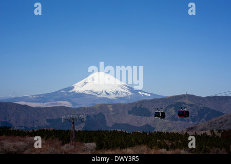 MT, Fuji und Seilbahn Stockfoto