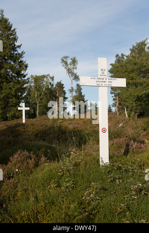 Urbeis, Frankreich, Gedenkstätte des Lingekopfes Stockfoto