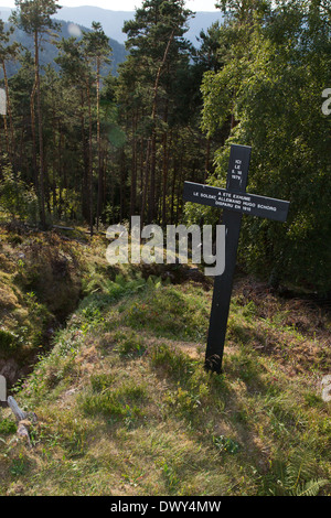 Urbeis, Frankreich, Gedenkstätte des Lingekopfes Stockfoto