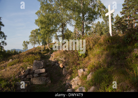 Urbeis, Frankreich, Gedenkstätte des Lingekopfes Stockfoto