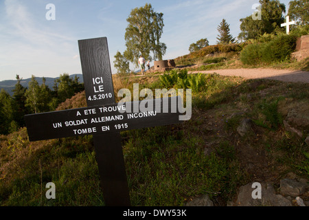 Urbeis, Frankreich, Gedenkstätte des Lingekopfes Stockfoto