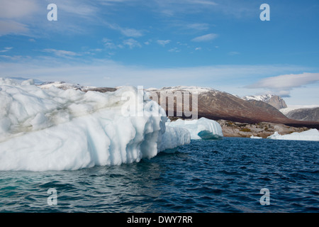 Grönland, Nuussuaq Halbinsel, Diskobucht, Qaasuitsup Gemeinde, Saqqaq (alias Sarqaq oder Solsiden). Stockfoto