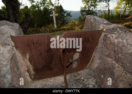 Urbeis, Frankreich, Gedenkstätte des Lingekopfes Stockfoto