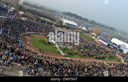 Cheltenham, Gloucestershire, UK. 14. März 2014. Atmosphäre beim Cheltenham Gold Cup Festival 2014, Tag 4, The Cheltenham Gold Cup. Bildnachweis: Jules Annan/Alamy Live News Stockfoto