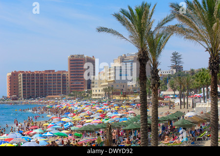 Strand, Benalmadena Stockfoto