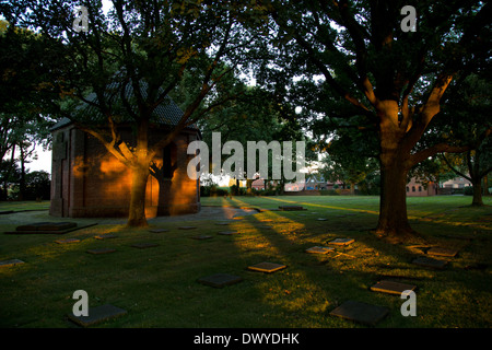 Menen, Belgien, Blick über einen deutschen Soldatenfriedhof Menen Stockfoto