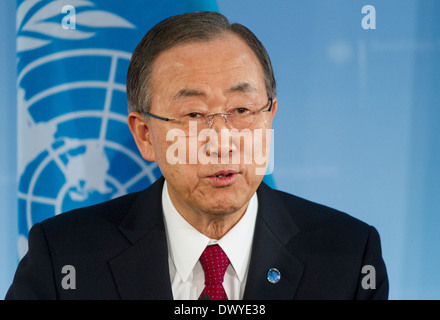 Berlin, Deutschland, UN-Generalsekretär Ban Ki-Moon Stockfoto