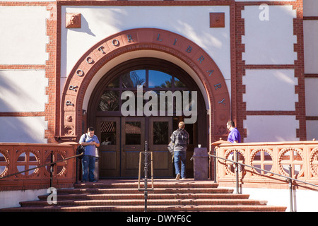 Flagler College Proctor Bibliothek ist abgebildet in St. Augustine, Florida Stockfoto