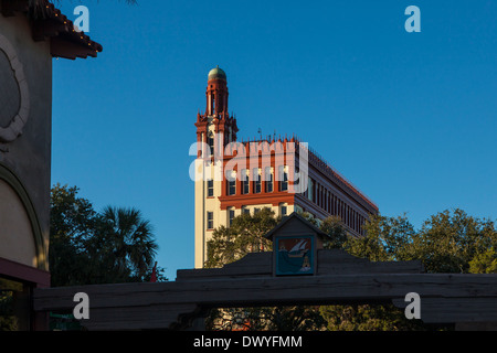 Wells Fargo Gebäude abgebildet ist in St. Augustine, Florida Stockfoto