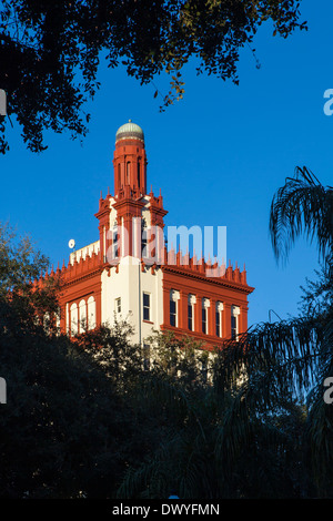 Wells Fargo Gebäude abgebildet ist in St. Augustine, Florida Stockfoto