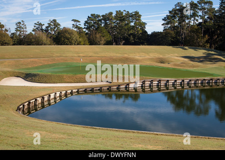 Abgebildet ist der Stadium Course des TPC Sawgrass in Ponte Vedra Beach, Florida Stockfoto