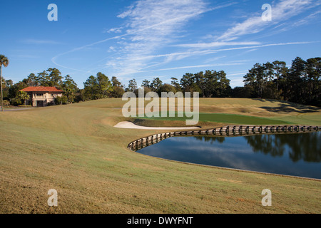 Abgebildet ist der Stadium Course des TPC Sawgrass in Ponte Vedra Beach, Florida Stockfoto