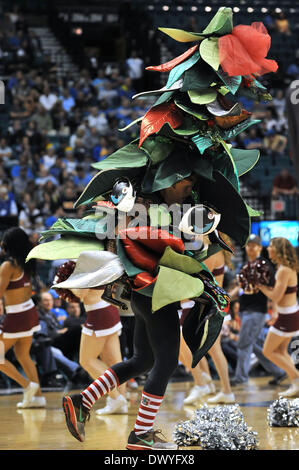 Las Vegas, NV, USA. 14. März 2014. Stanford Cardinal Baum führt in der zweiten Hälfte während der College-Basketball-Spiel zwischen der Stanford Cardinal und die UCLA Bruins während der Pac-12-Turnier in der MGN Grand Garden Arena in Las Vegas, Nevada.Louis Lopez/CSM/Alamy Live News Stockfoto