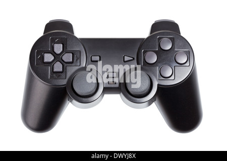 Game-Controller auf einem weißen Hintergrund isoliert Stockfoto