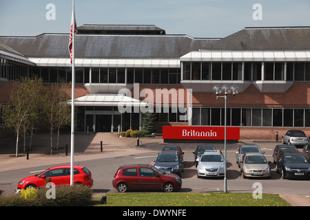 Der Hauptsitz in Leek Staffordshire des ehemaligen Britannia Building Society jetzt Bestandteil der Co-Operative Bank Stockfoto